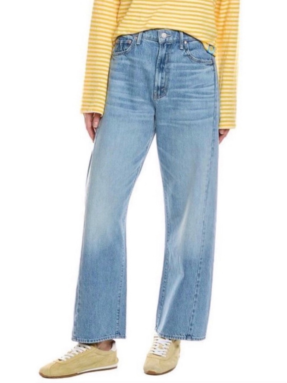 MOTHER SUPERIOR Jeans Half Pipe Flood Material Girl Blue Size 27
